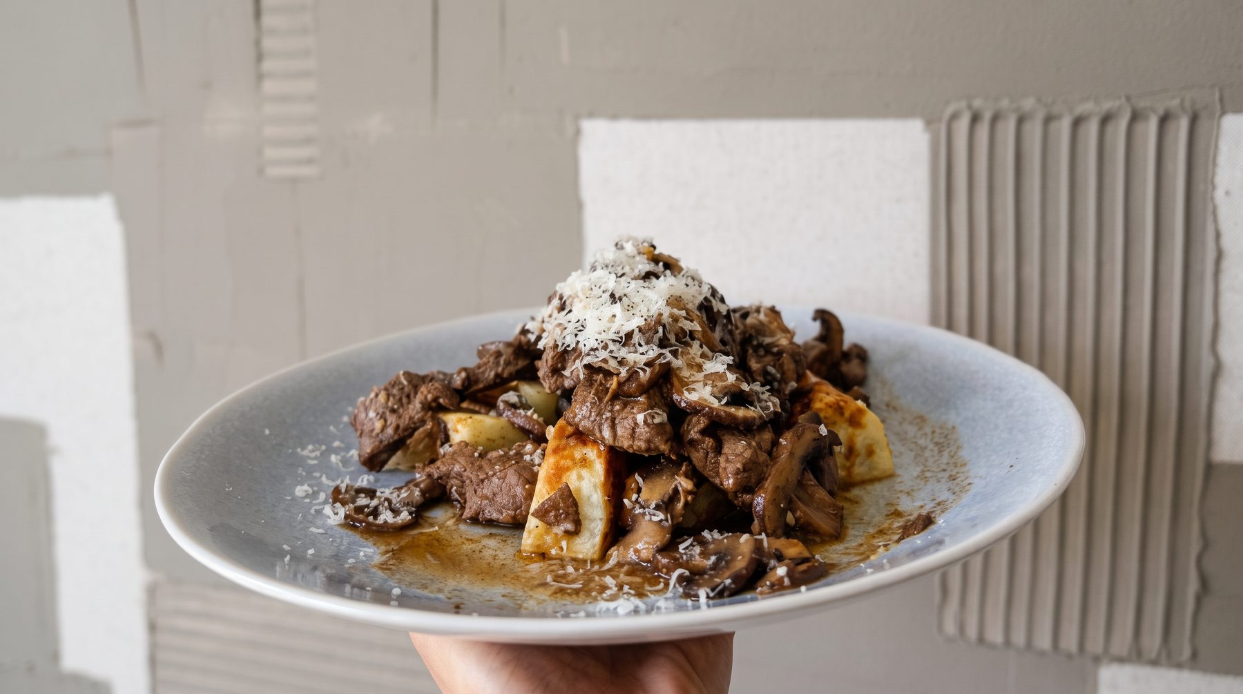 Garlic Mushroom Steak with Quick Pan Sauce