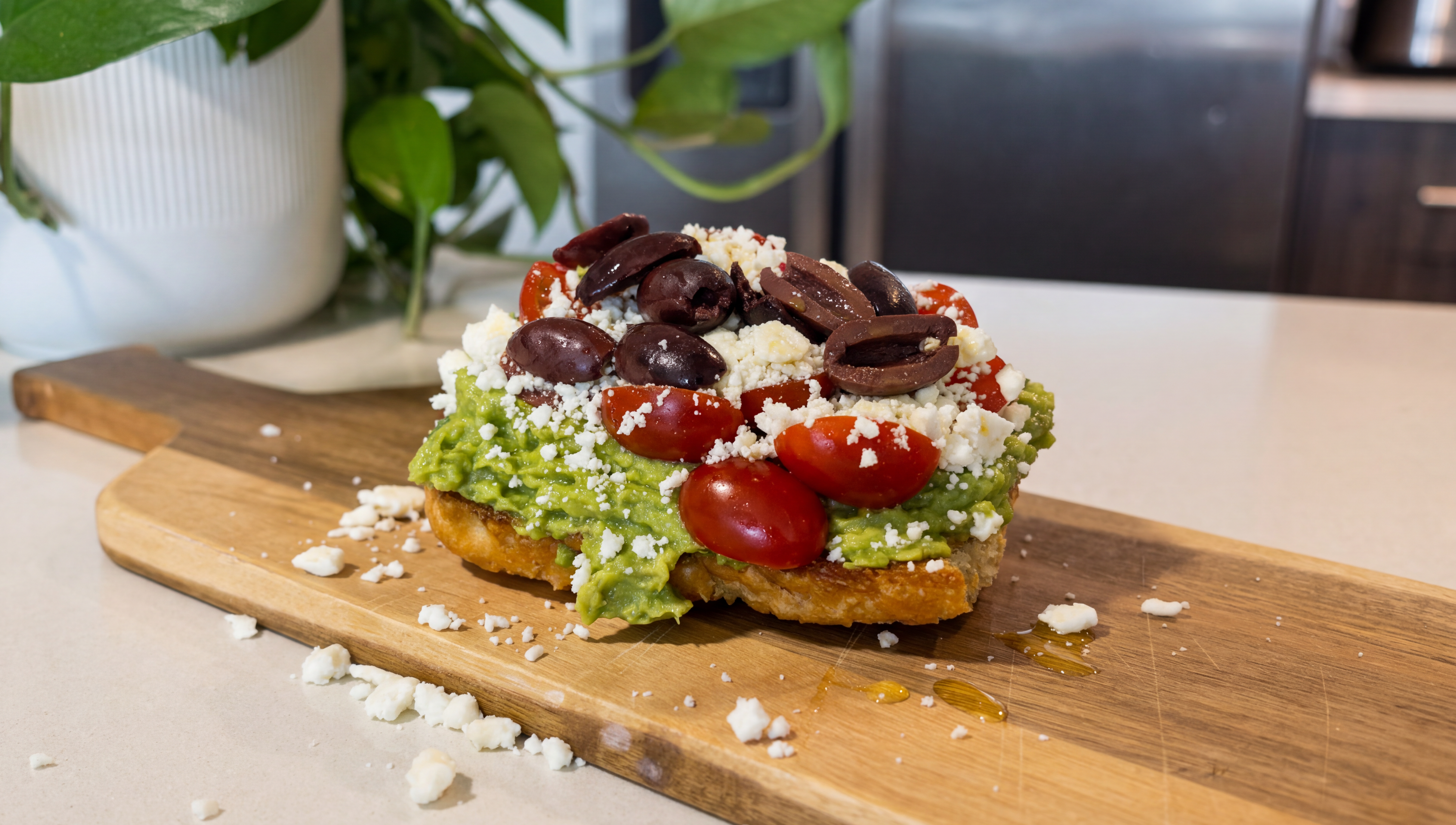 Mediterranean avocado toast