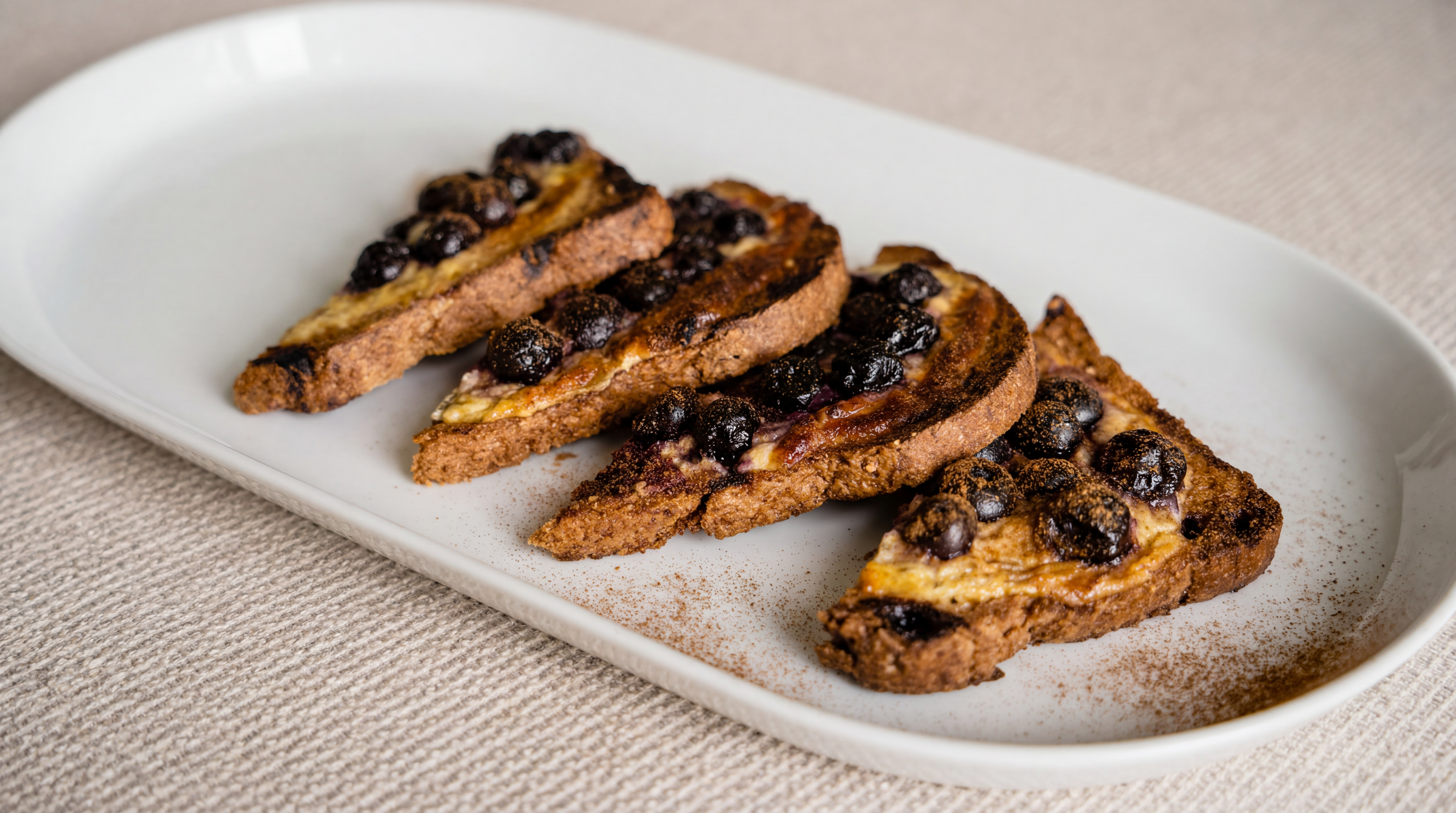 Blueberry Custard Toast