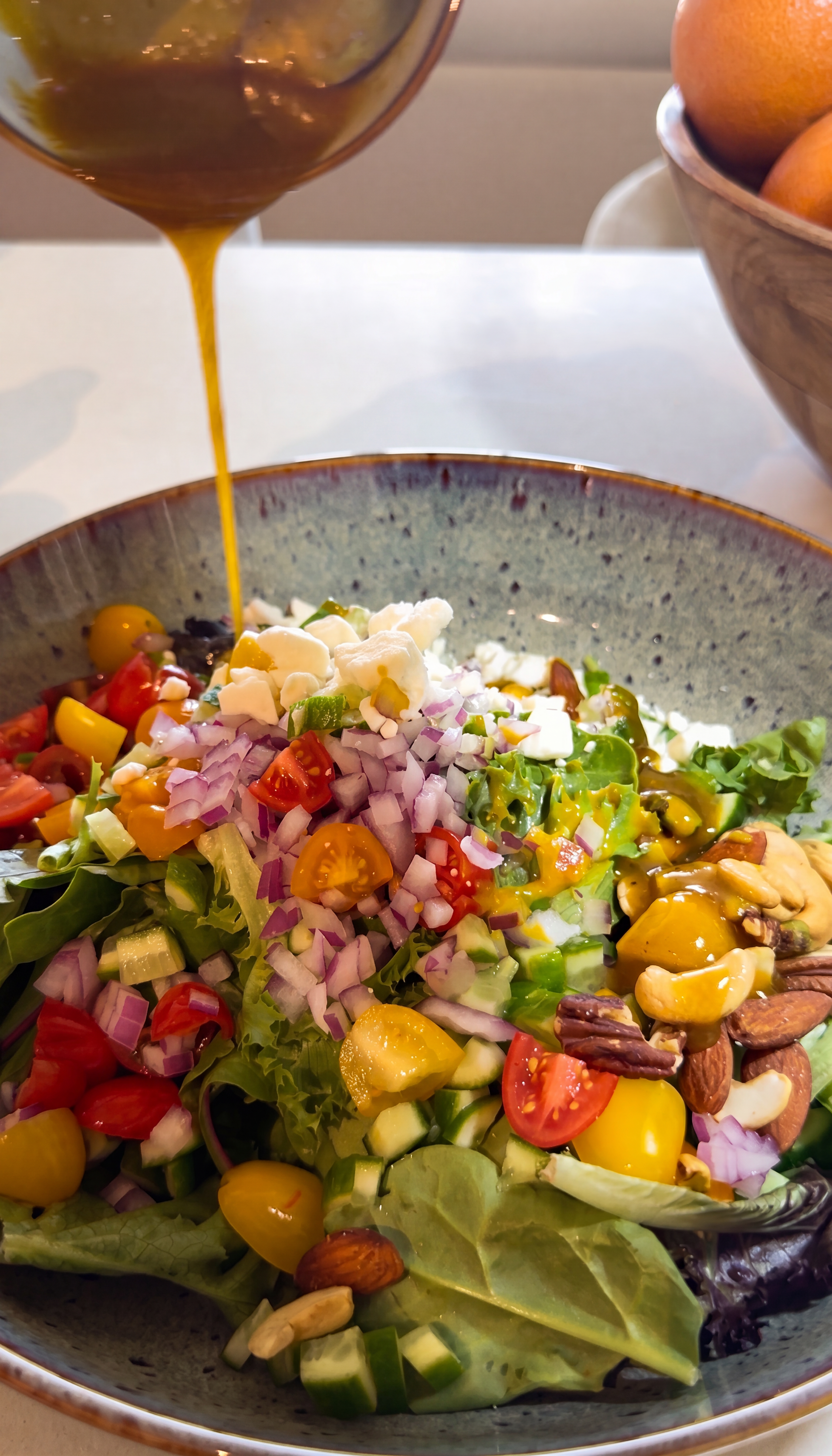Spring Mix Salad with Honey Dijon Dressing