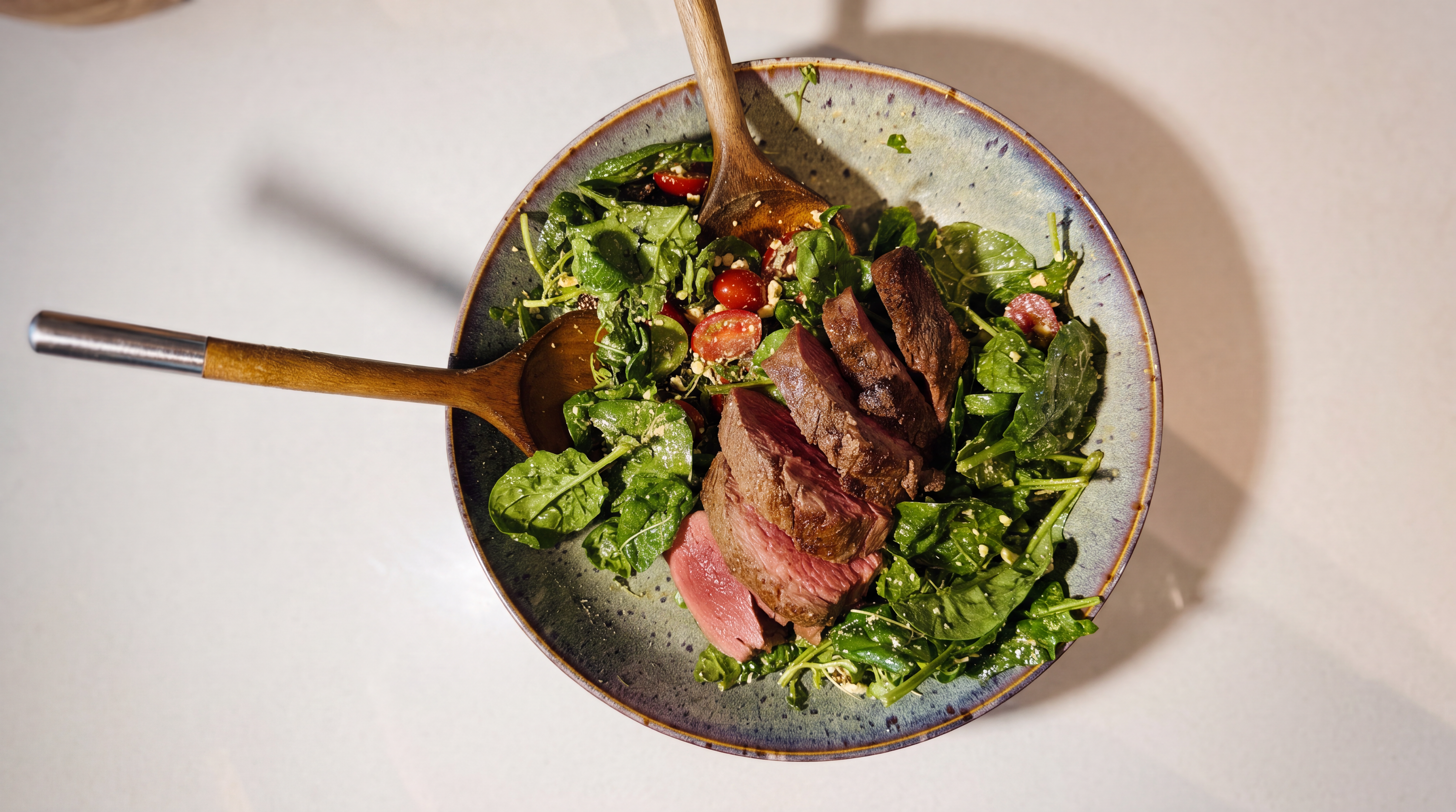Mediterranean beef tenderloin bowl